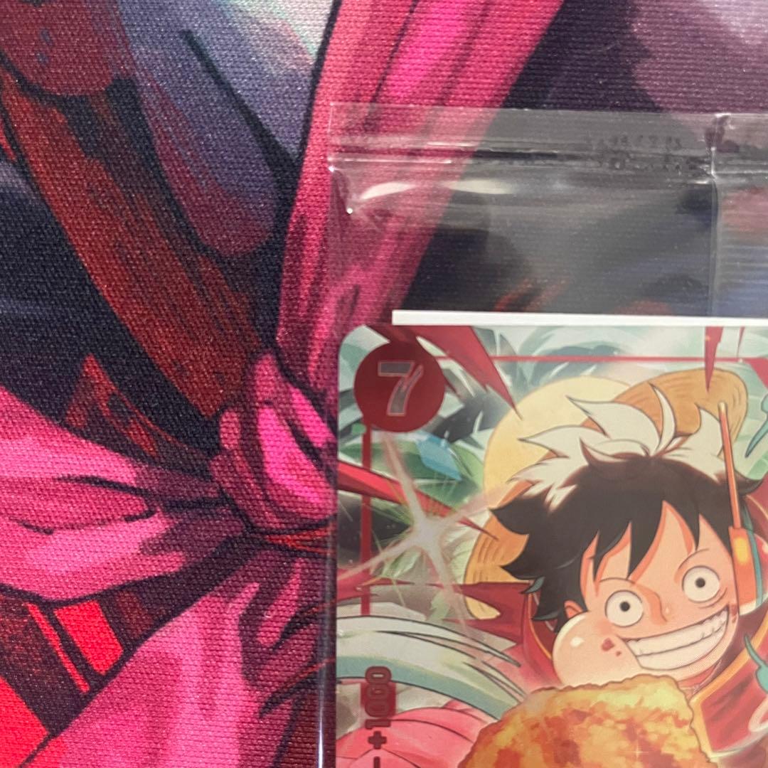 【未開封／美品】モンキー・D・ルフィ：プロモ　モスバーガー／セブンイレブン 3枚