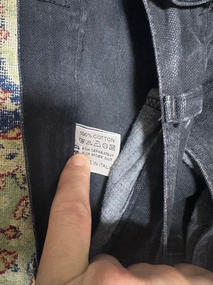 andrew mackenzie ダークグレー カーゴパンツ