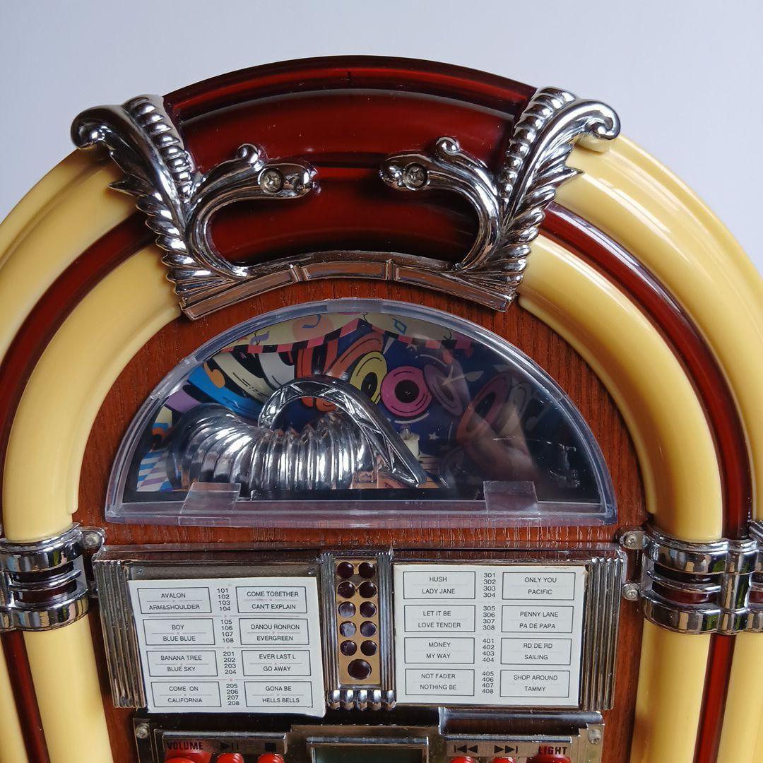 レトロアンティークLEMONジュークボックス型ラジオCD プレーヤー[美品]