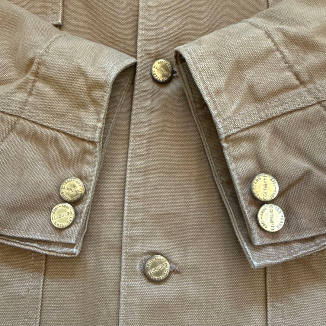 希少 星タグ Carhartt ミシガン チョアコート USA製 100周年