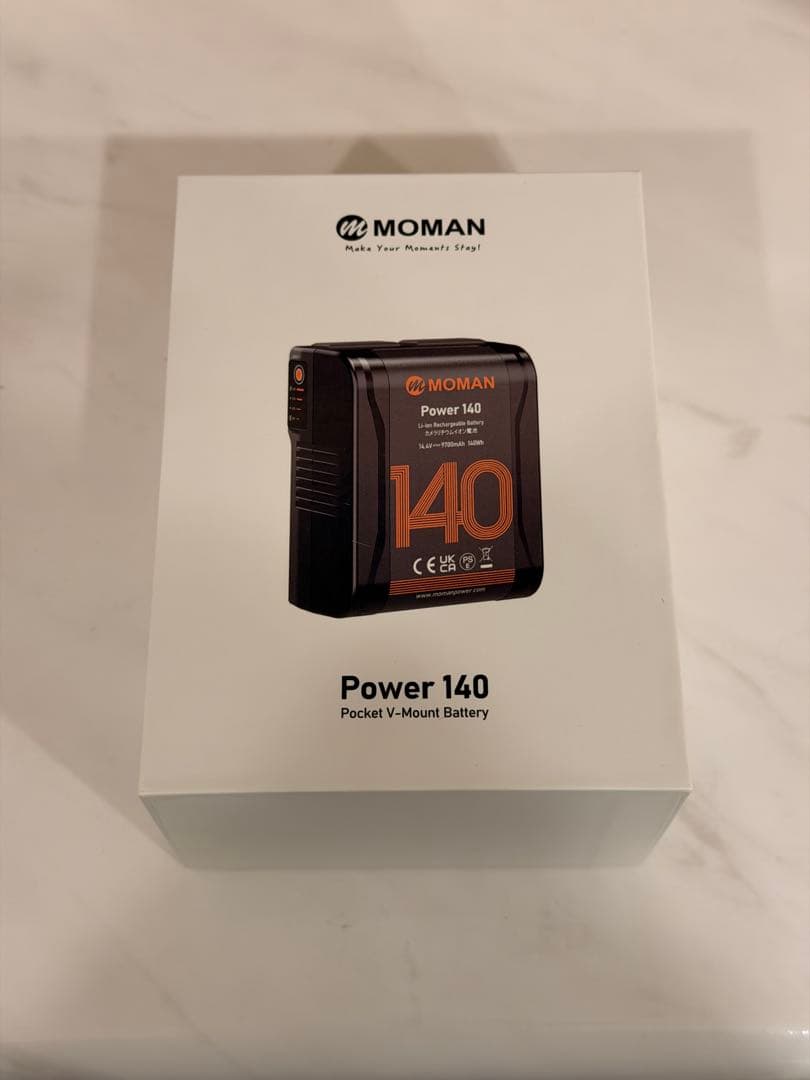【新品未使用】power 140 Vバッテリー カメラ撮影 MOMAN