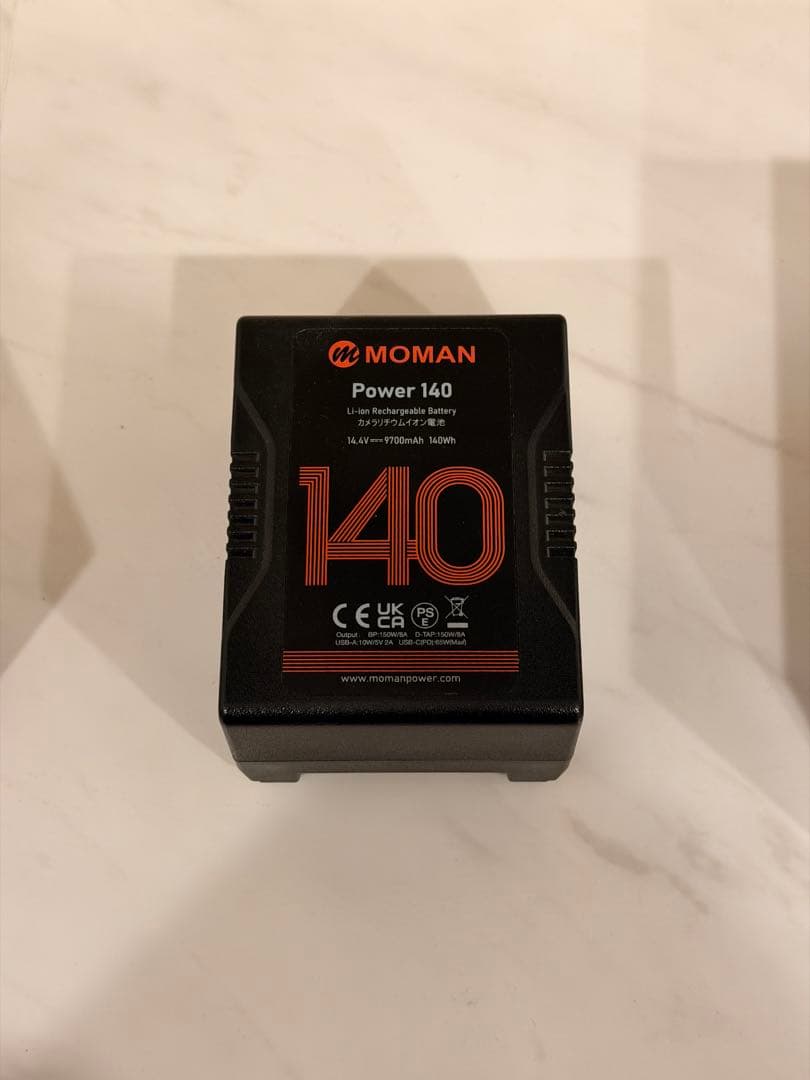 【新品未使用】power 140 Vバッテリー カメラ撮影 MOMAN