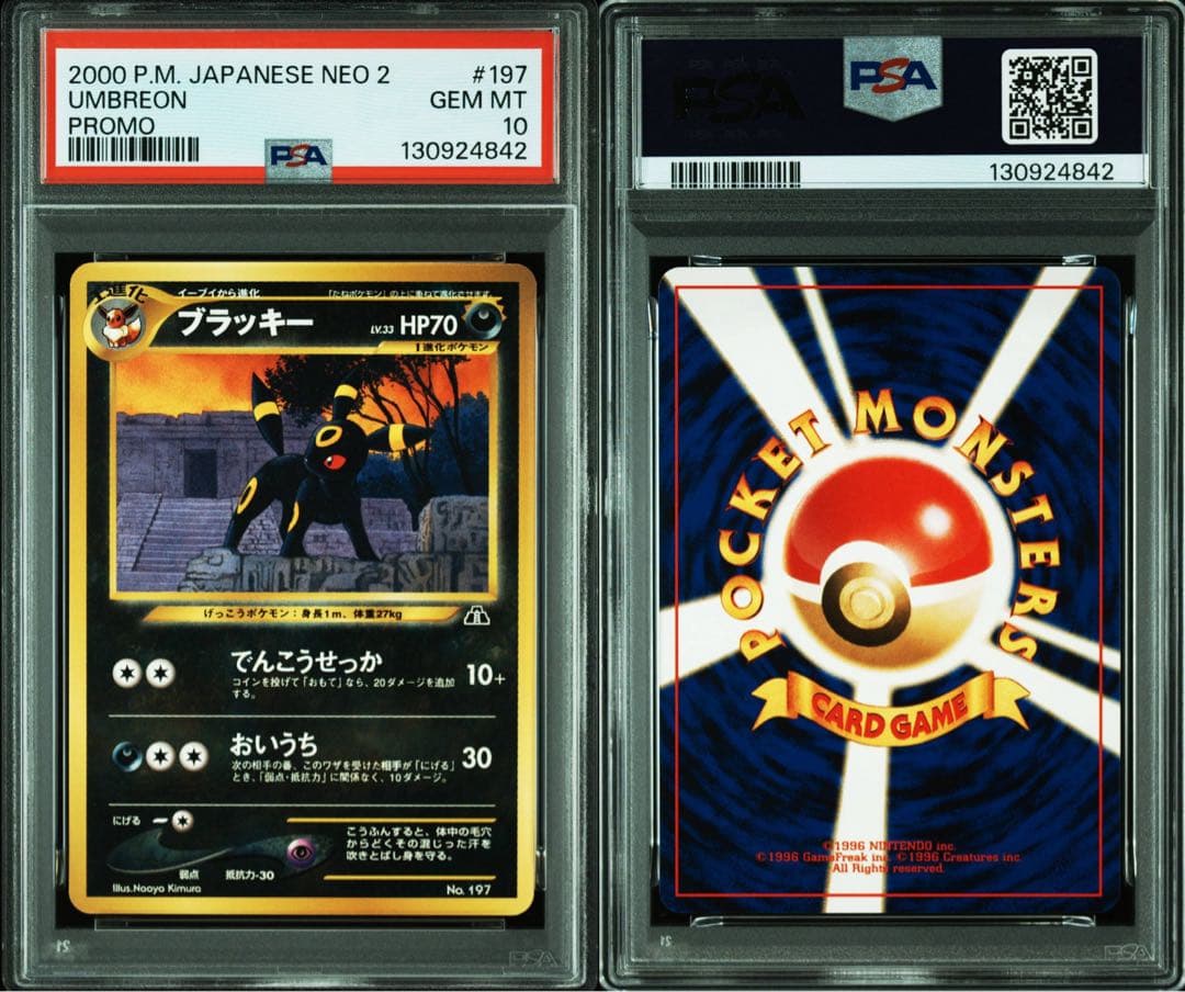 PSA10 ブラッキー 旧裏 プレミアムファイル 197