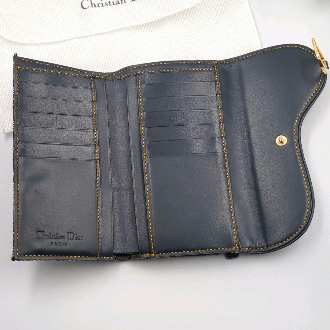 Dior クリスチャン ディオール トロッター サドル 長財布