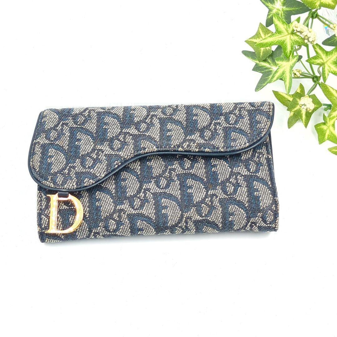 Dior クリスチャン ディオール トロッター サドル 長財布