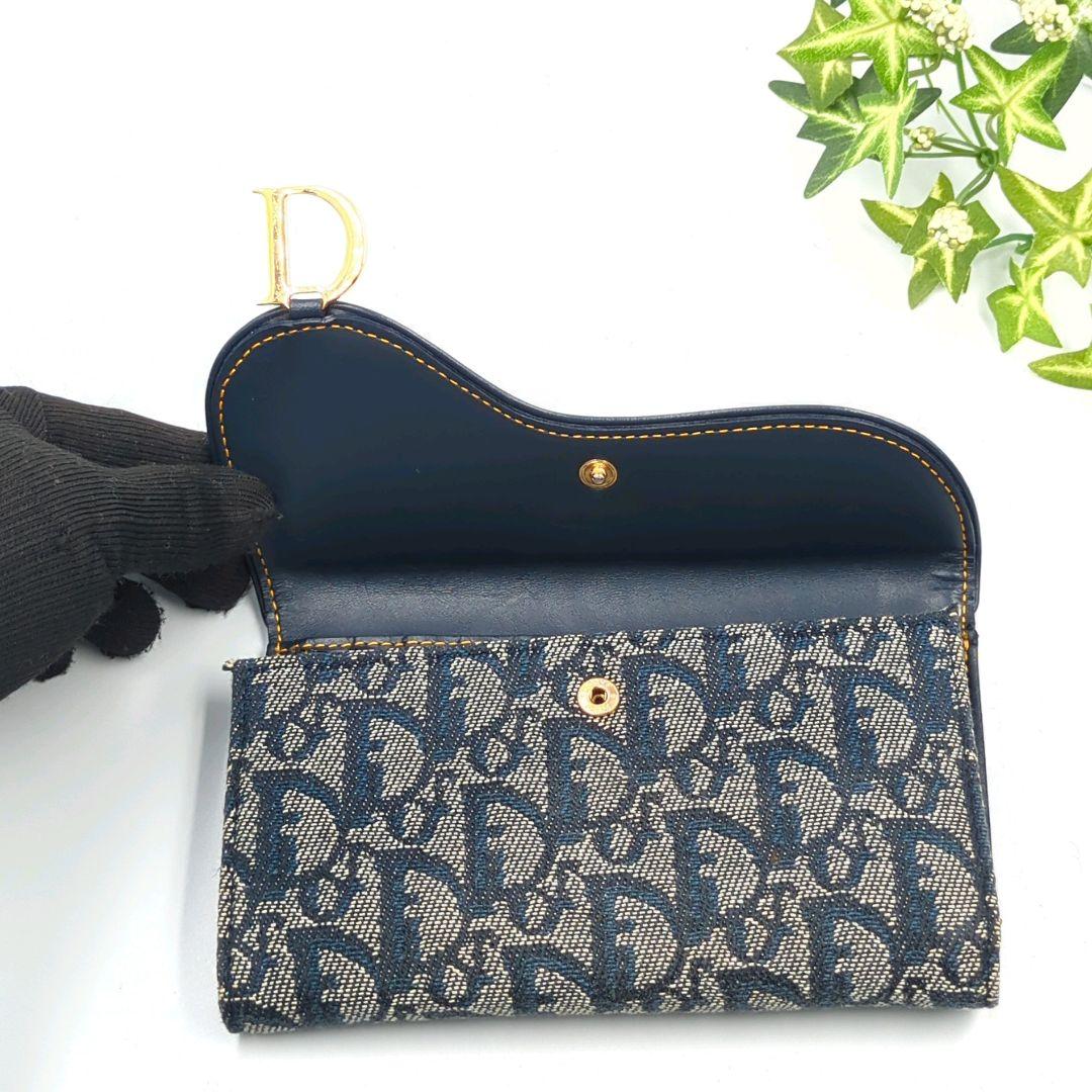 Dior クリスチャン ディオール トロッター サドル 長財布