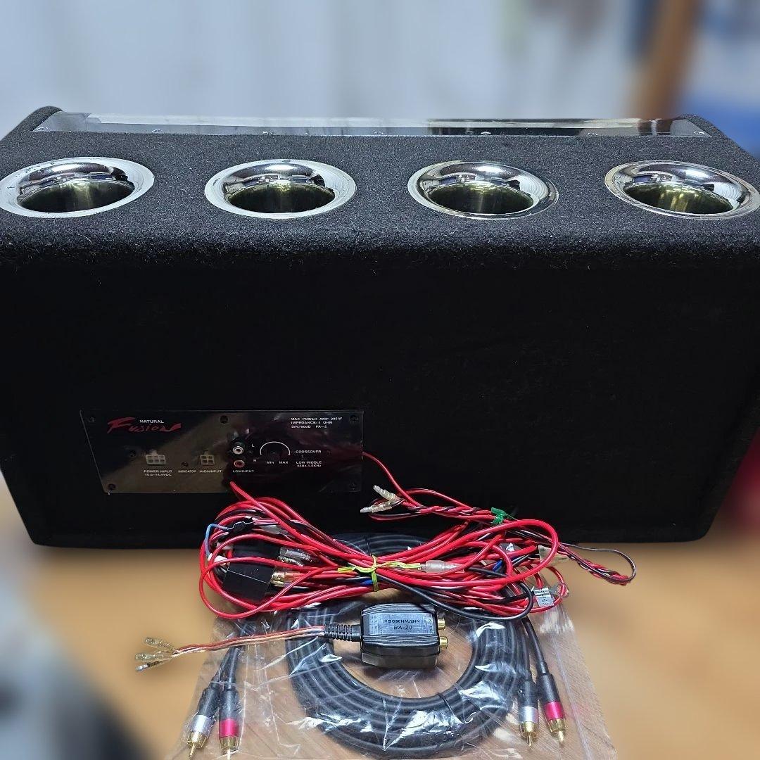 FUSION ウーファーBOX リングネオン 配線一式 フルセット