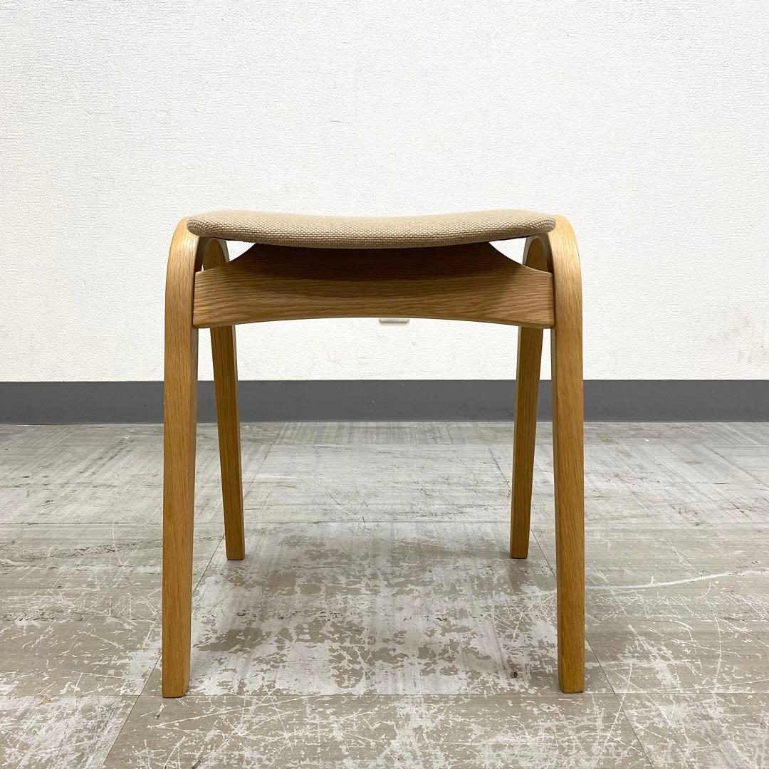 秋田木工 No.202 スツール ナラ材 スタッキングチェア 椅子 4