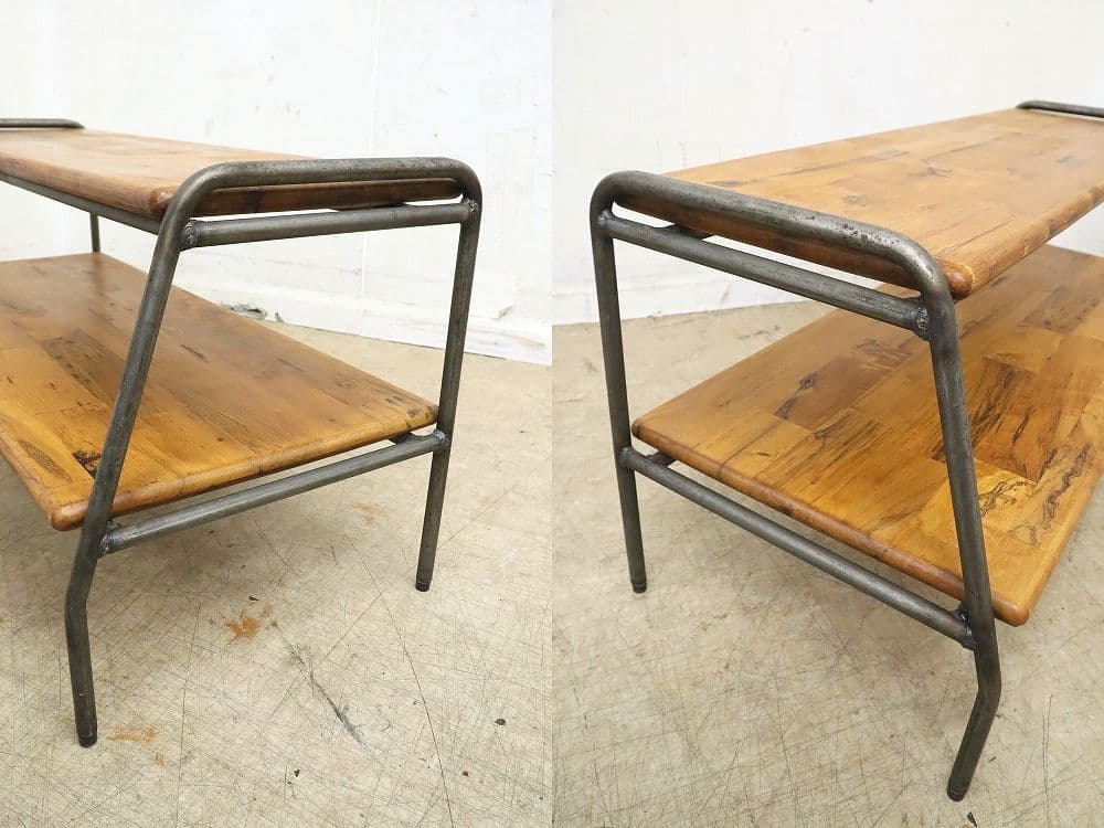 展示品！a.depeche★古材 テレビボード・シェルフ・TVボード・棚アイアン