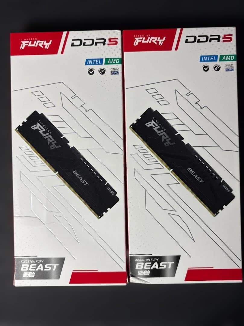 新品 Kingston FURY BEAST DDR5 16GBx2（32GB）