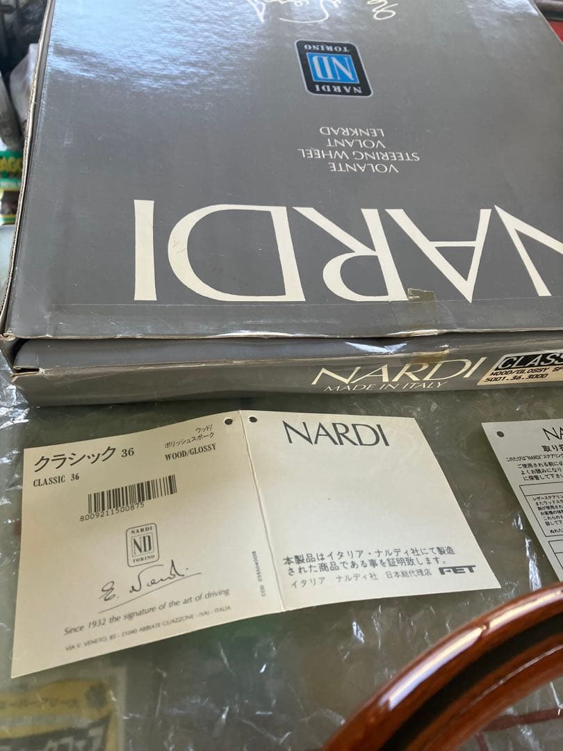 NARDI ナルディクラシックウッドポリッシュヴィンテージ 36Φ 未使用品