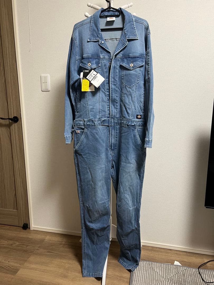 新品未使用タグ付きDickies D-686デニムつなぎストレッチ ディッキーズ