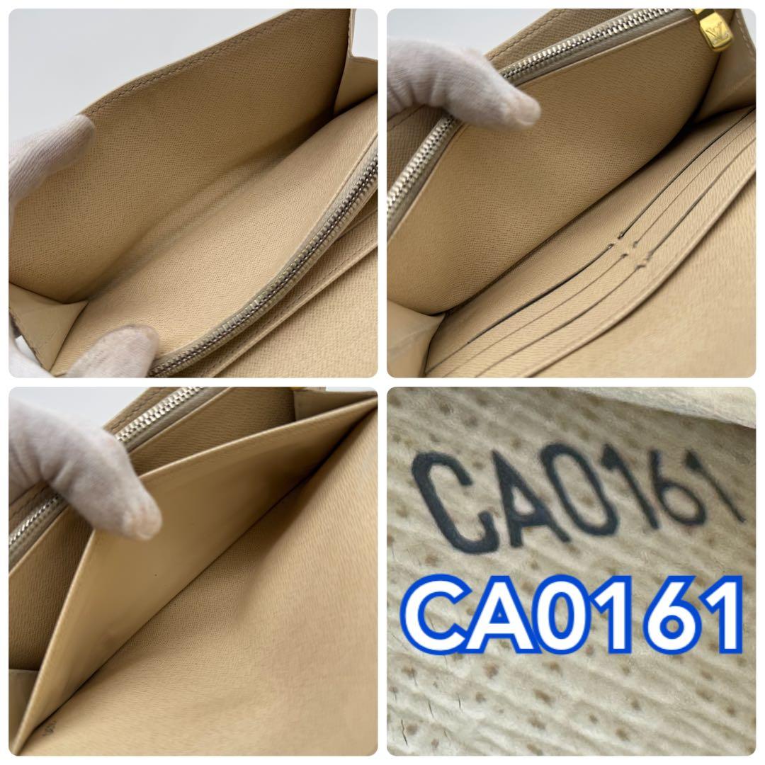 【極美品】ルイヴィトン　ダミエ・アズール　サラ　長財布　カード10枚　財布　白