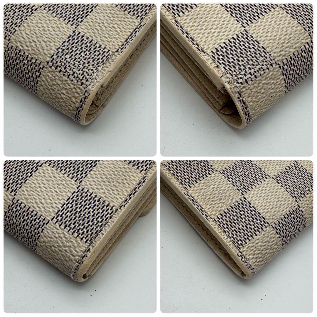 【極美品】ルイヴィトン　ダミエ・アズール　サラ　長財布　カード10枚　財布　白