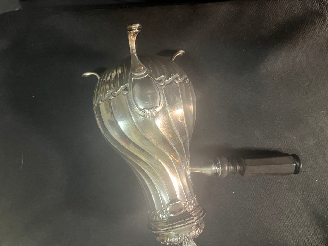 フランスアンティーク　銀無垢　1800年代　コーヒーポット