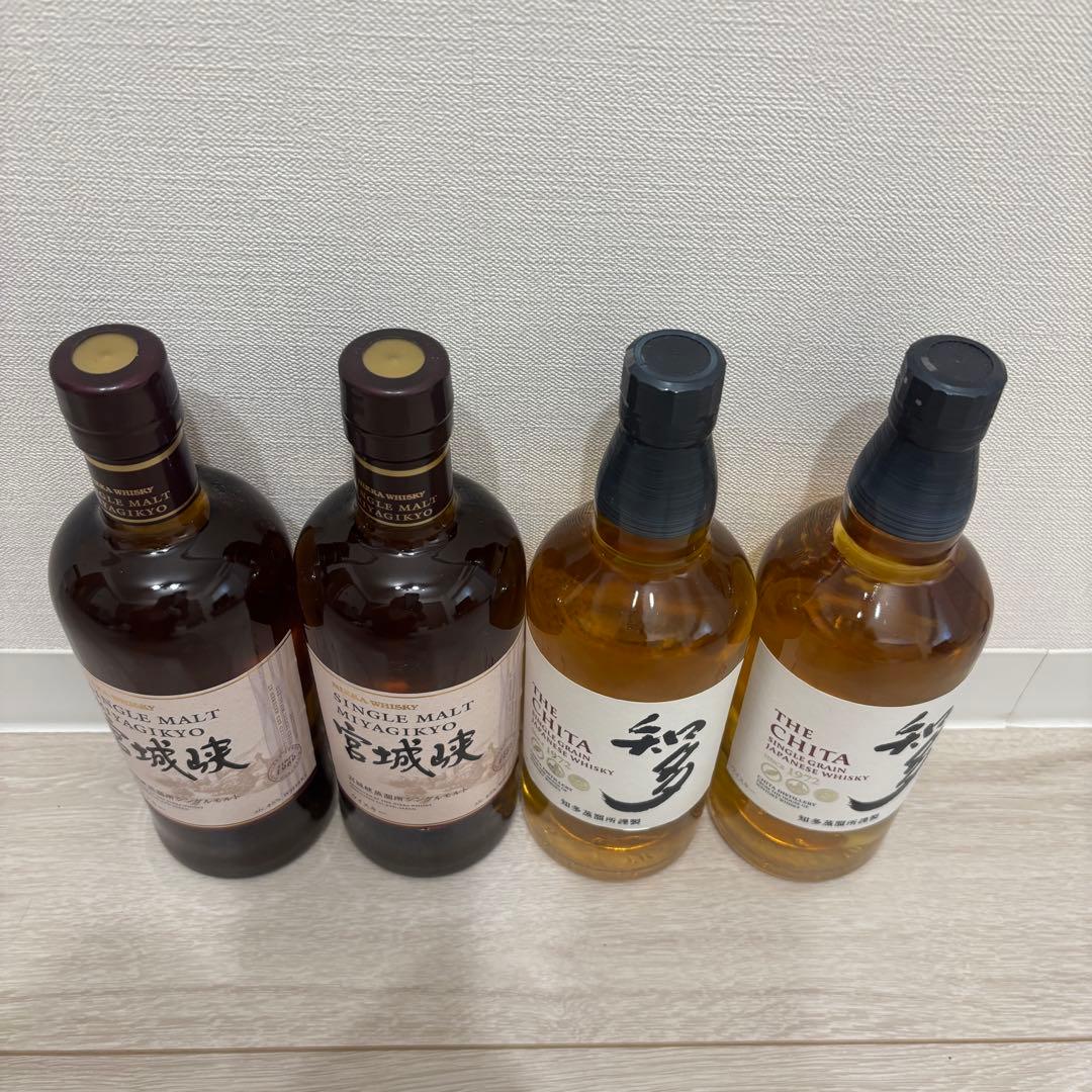 宮城峡 知多 ジャパニーズウイスキー ４本セット