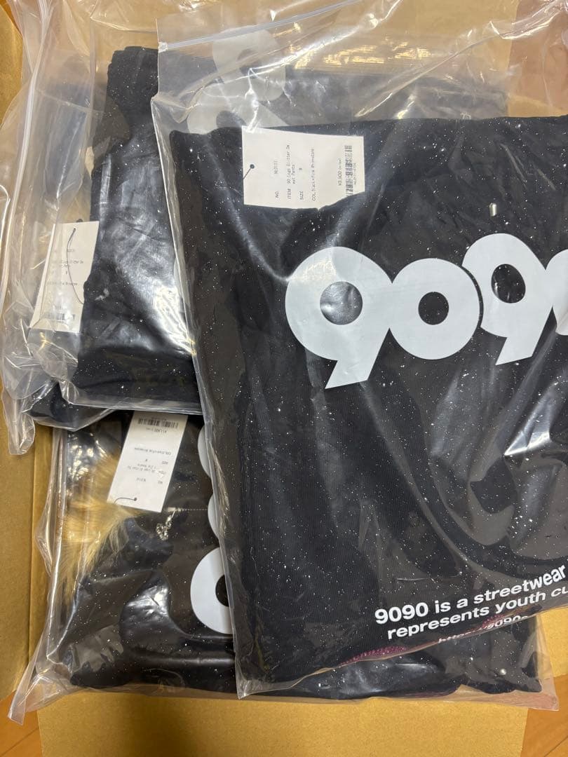 新品　9090 girl 　90 Logo Glitter 　M