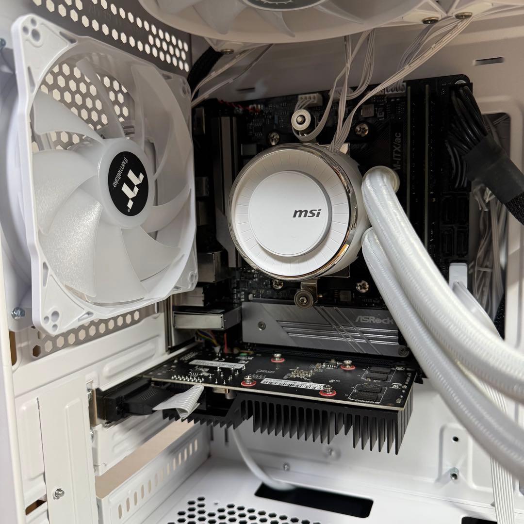 渡*か様 自作PC Ryzen 3950X/64GB/簡易水冷/ITX/白ケース