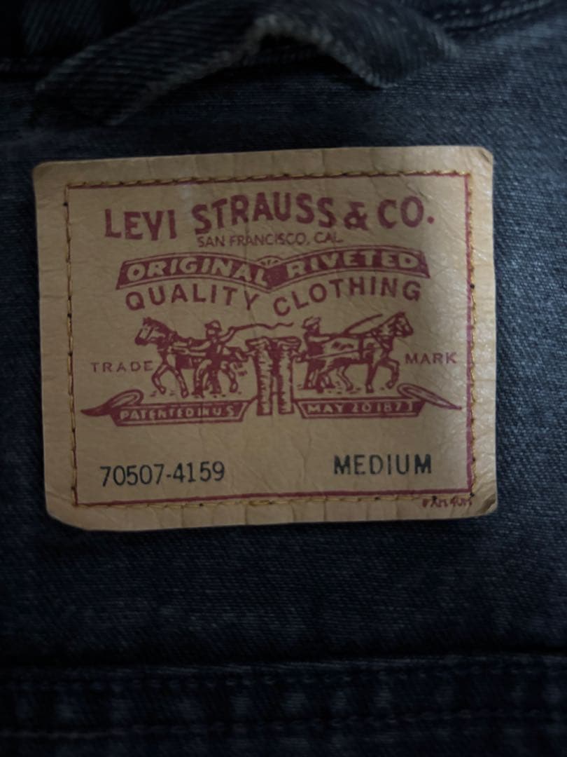 USA製 MEDIUM 70507 4159 Levi’s Black 後染め