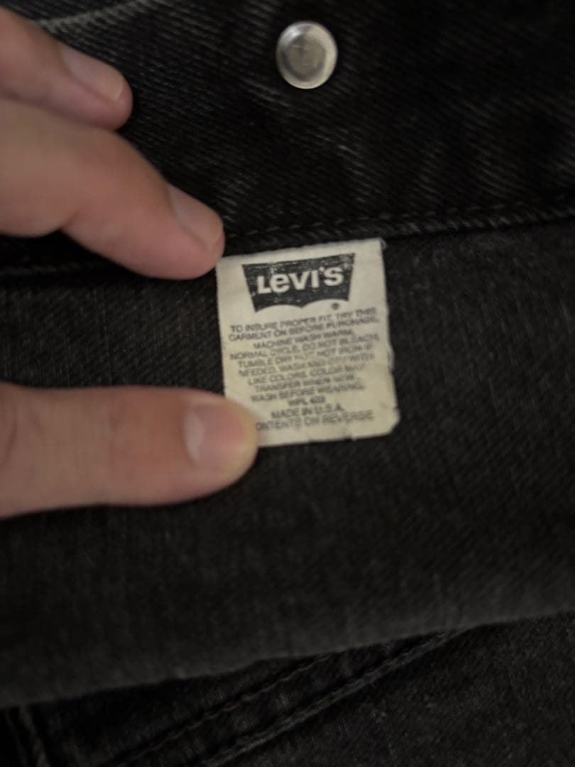 USA製 MEDIUM 70507 4159 Levi’s Black 後染め