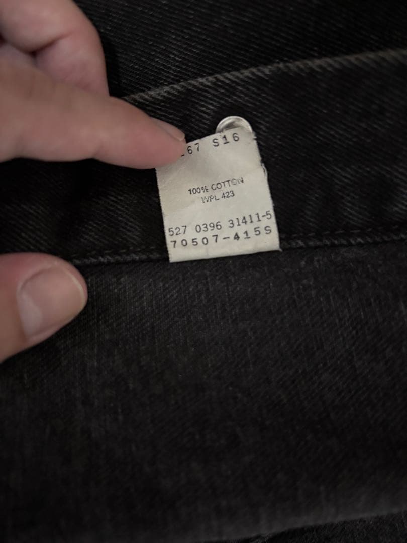 USA製 MEDIUM 70507 4159 Levi’s Black 後染め