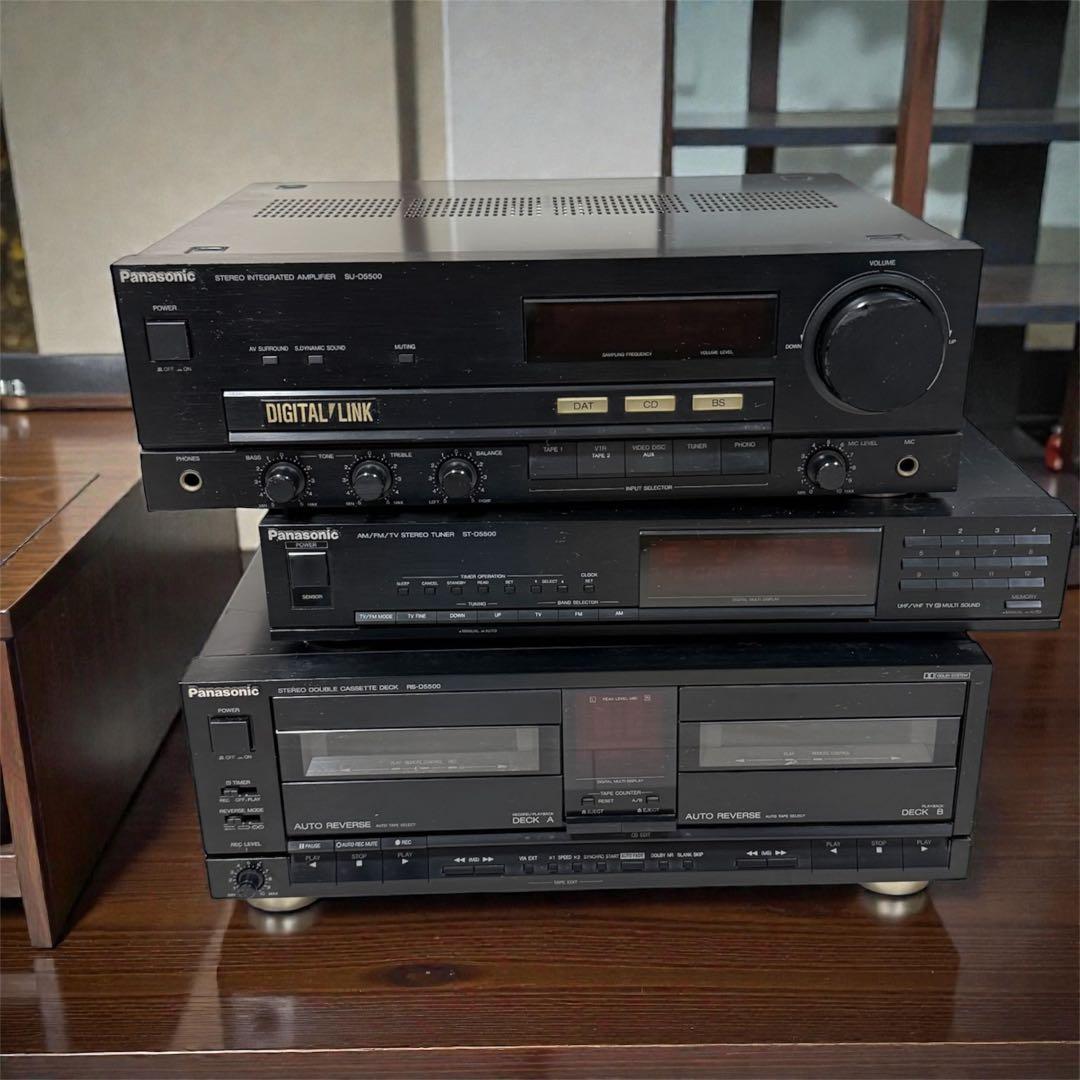 Panasonic D5500 システムコンポ 3点セット通電確認済み ジャンク