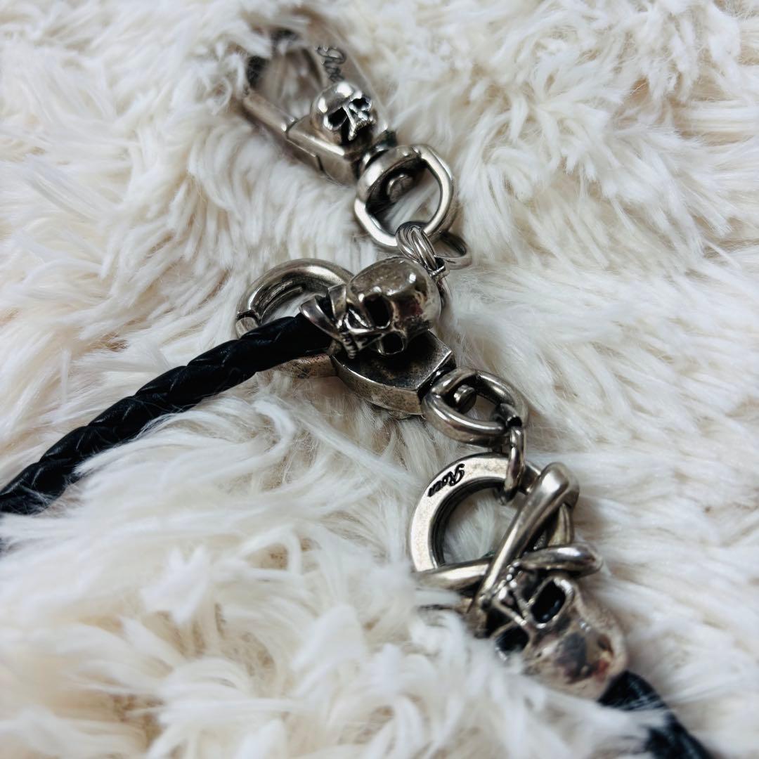 ROEN ヴィンテージ　ウォレットコード　ウォレットチェーン　財布小物　スカル