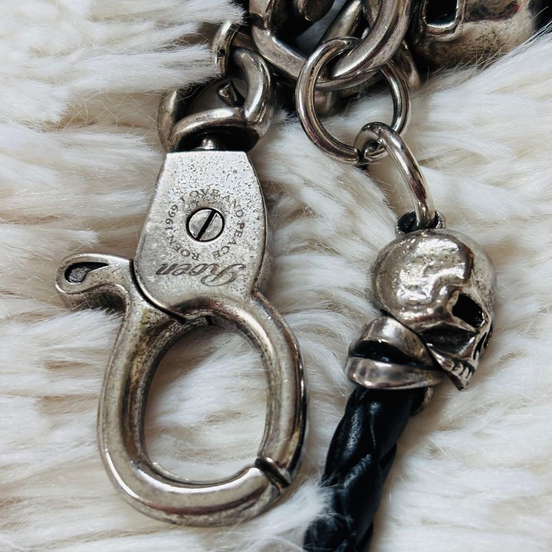 ROEN ヴィンテージ　ウォレットコード　ウォレットチェーン　財布小物　スカル