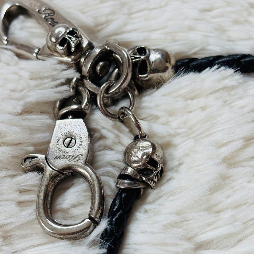 ROEN ヴィンテージ　ウォレットコード　ウォレットチェーン　財布小物　スカル