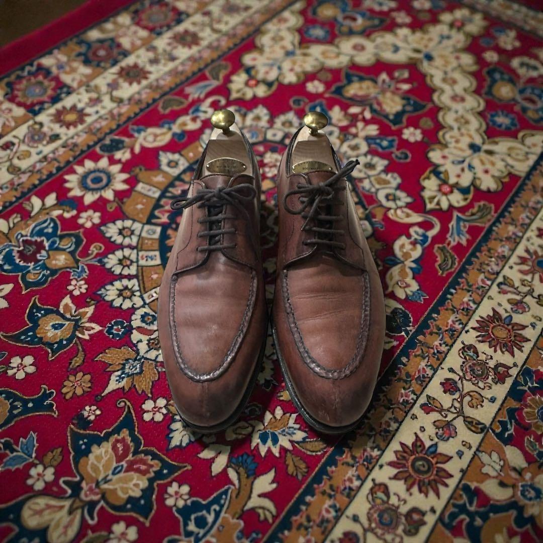 エドワードグリーン ドーバー 7.5E｜名作Uチップ｜専用シューツリー付