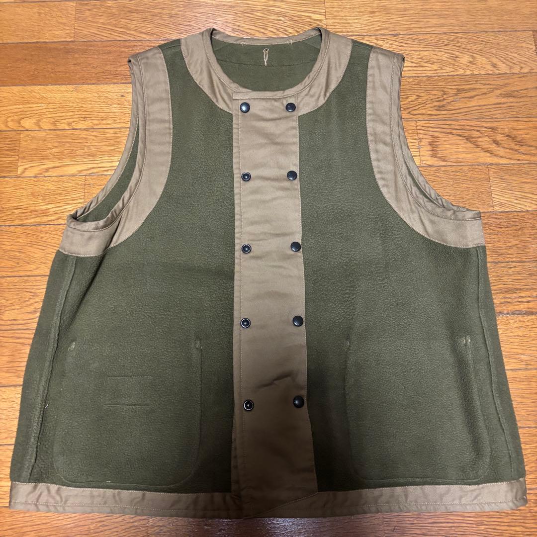 トップス Nigel Cabourn-LINER VEST COTTON BLANKET
