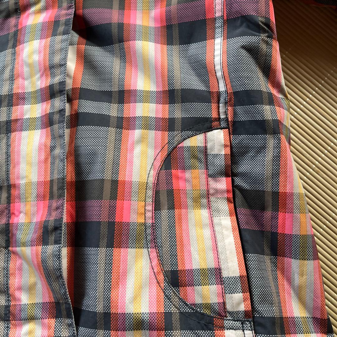 ROXY フード付きチェック柄ジャケット
