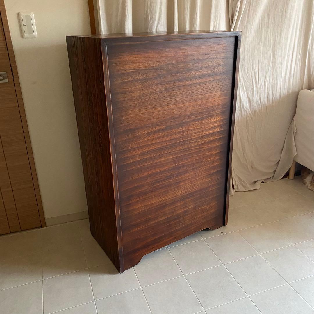 李朝家具　アンティーク　ガラスキャビネット　飾り棚　薬箪笥　中国家具　和家具