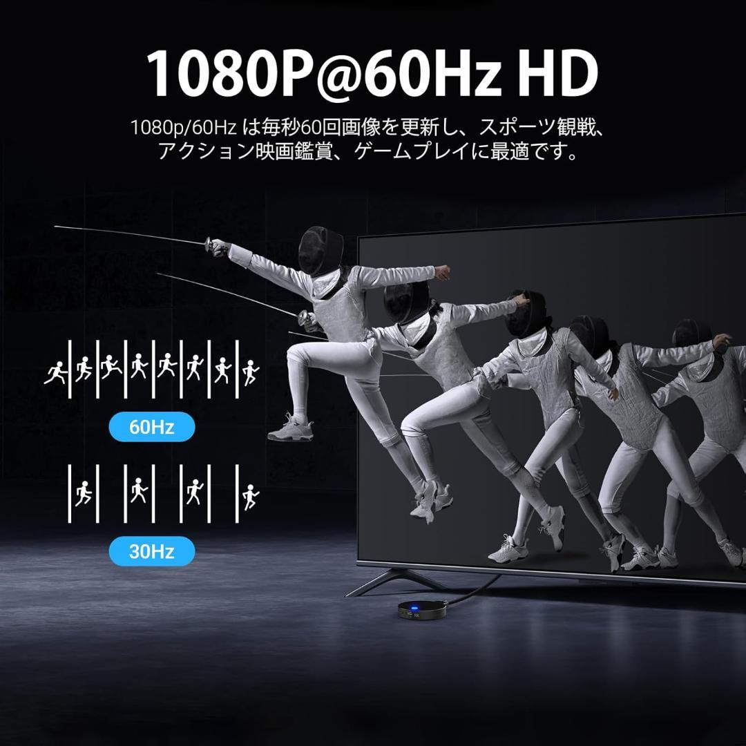 ワイヤレス hdmi 送受信機セット hdmi 無線 30m安定無線伝送