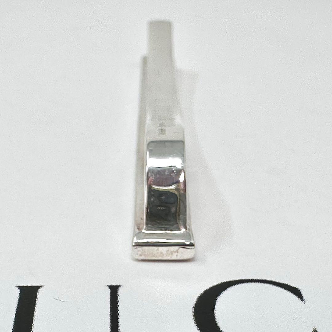 現行品　GUCCI ダイアゴナル　インターロッキングG ネクタイピン　925