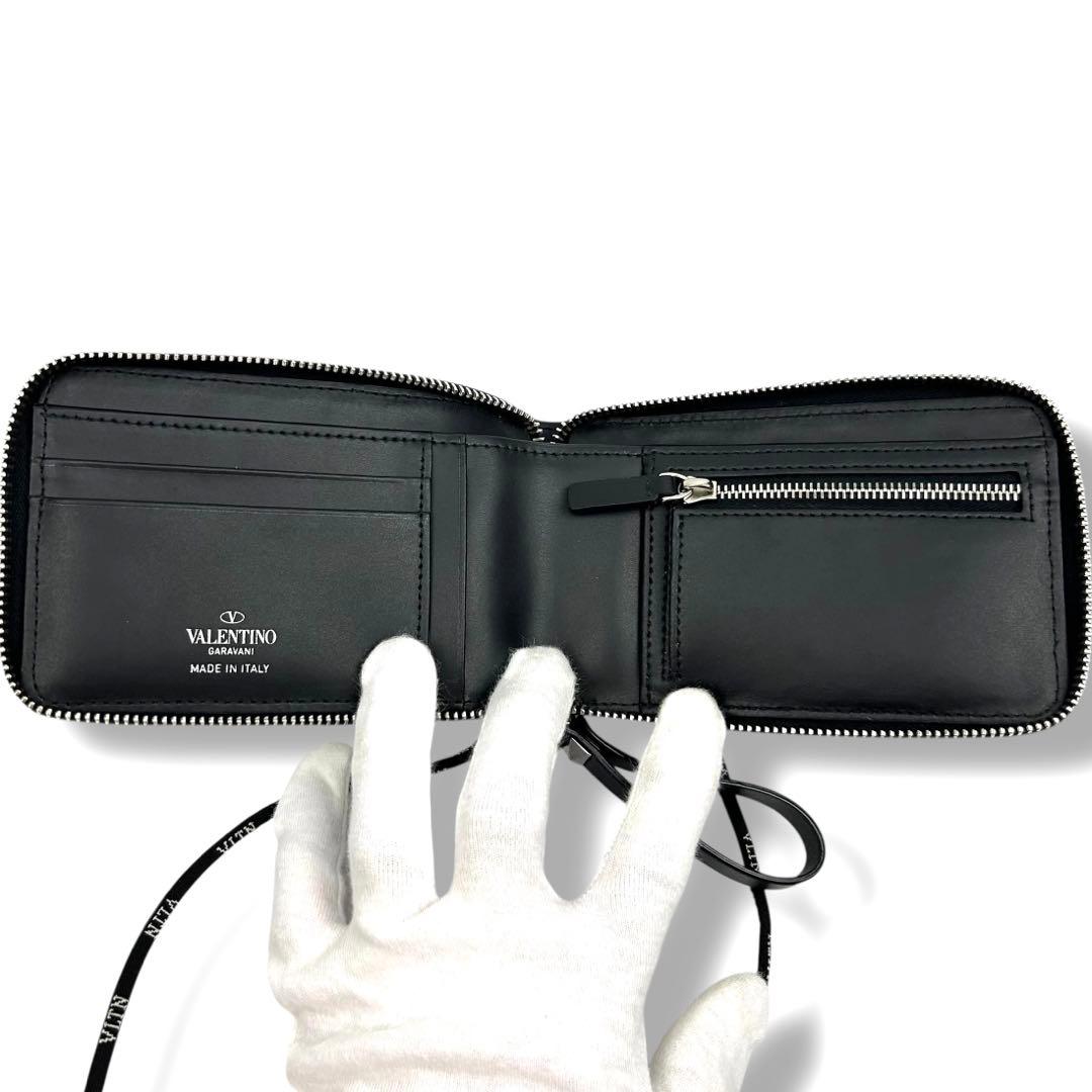 ヴァレンティノ ネックストラップウォレット　VLTN ショルダーバッグ 財布