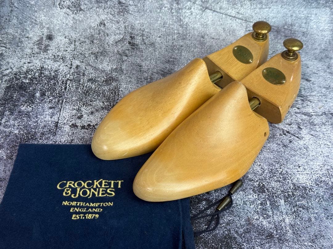 純正ツリー付　クロケット&ジョーンズ　プレスコット　8D　ダークブラウン　袋付