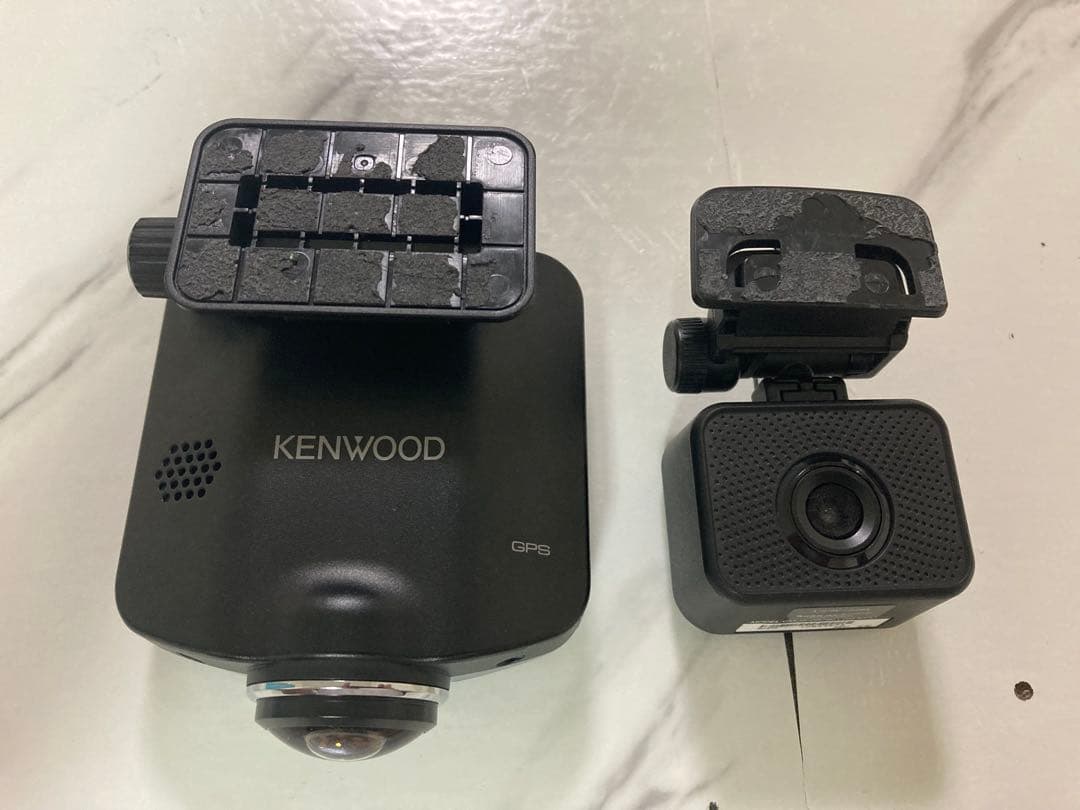 値下げ　ケンウッド ドライブレコーダー DRV-C750 360度前後2カメラ