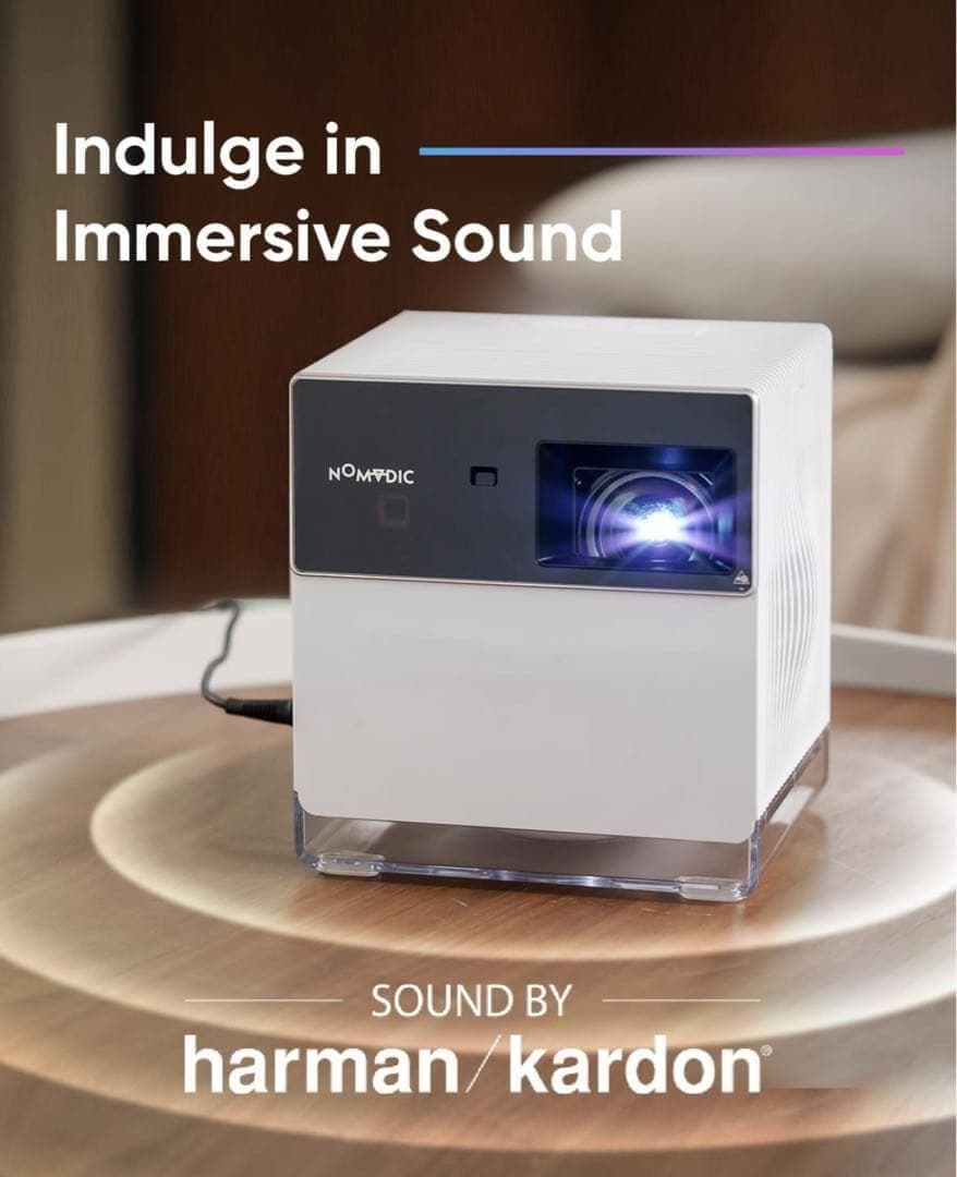 【残り1台未開封】NOMVDIC P1000 4K 短焦点 ホームプロジェクター