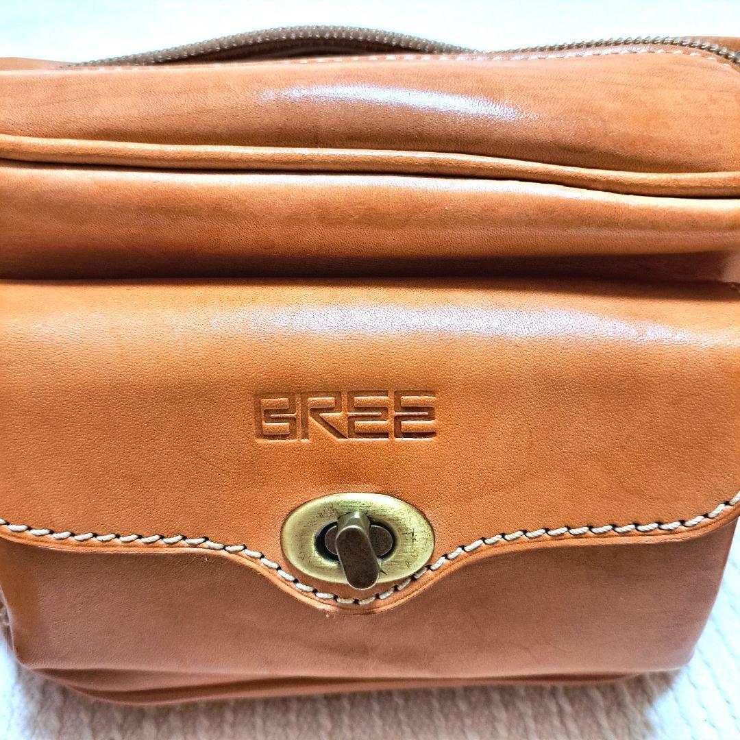 ブリーBREEボディーバッグ　ウェストポーチ　ヌメ革　レザーバッグ　ユニセックス