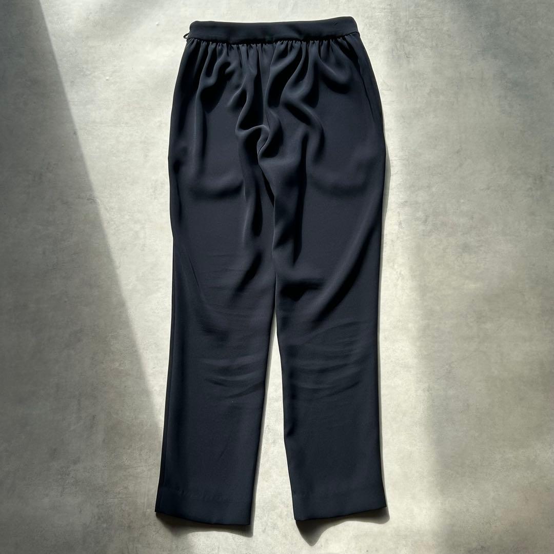 ♡新品タグ付♡　ヨーコチャン　ハイウエストギャザーパンツ　ネイビー