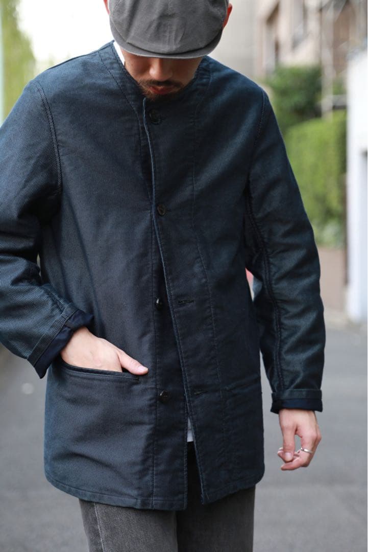 【新品】OUTIL VESTE ANTSIRAMANA ノーカラージャケット