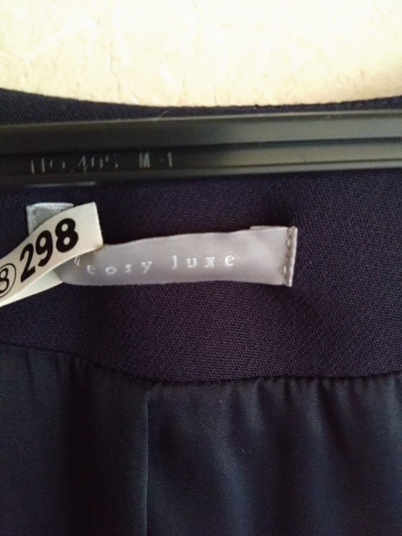 24SS theory luxe スワンピース　ネイビー　サイズ40