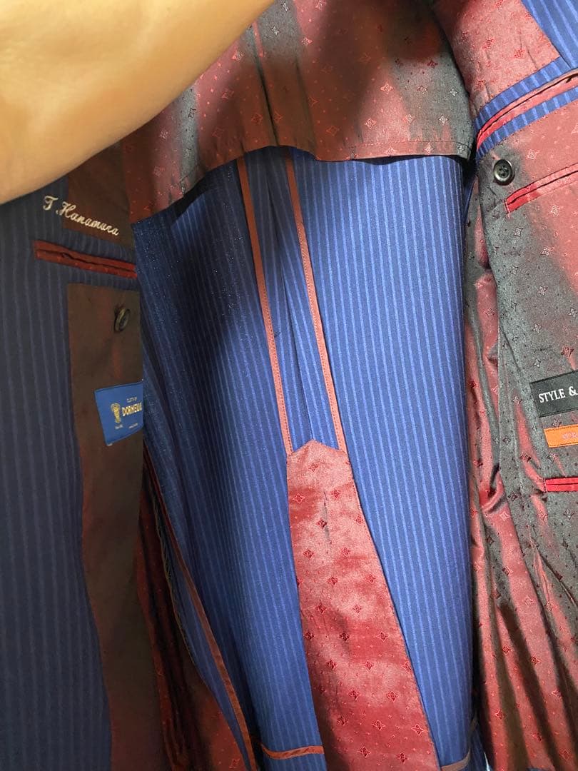 定価26万円【着用2回極美品】大丸天神テーラー最高級ドーメルオーダー売り切り価格