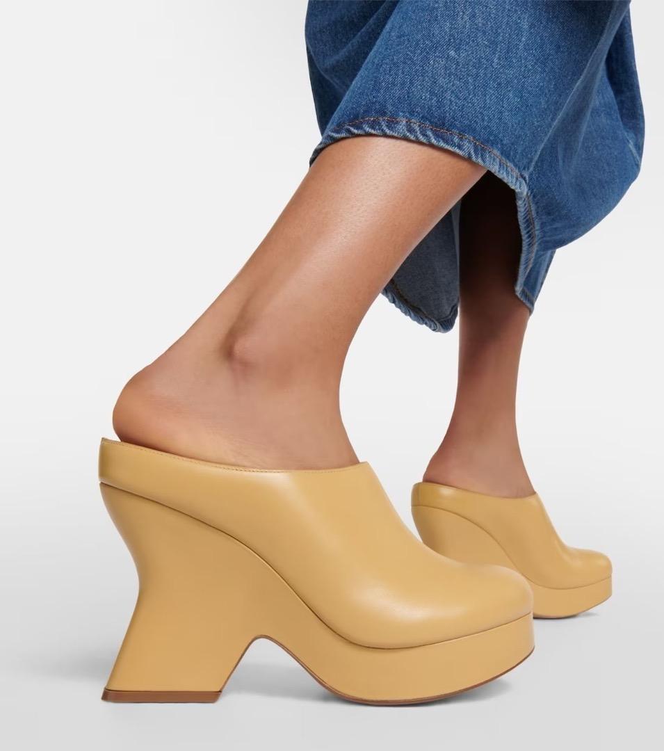 LOEWE テラ ウェッジ クロッグ(オリーブ)