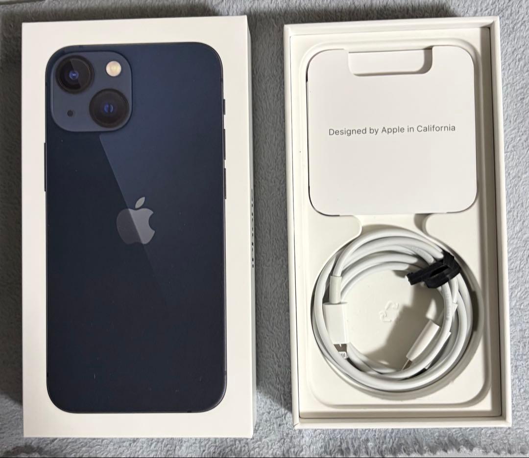 【たーるー】Apple iPhone13 mini ミッドナイト 256G