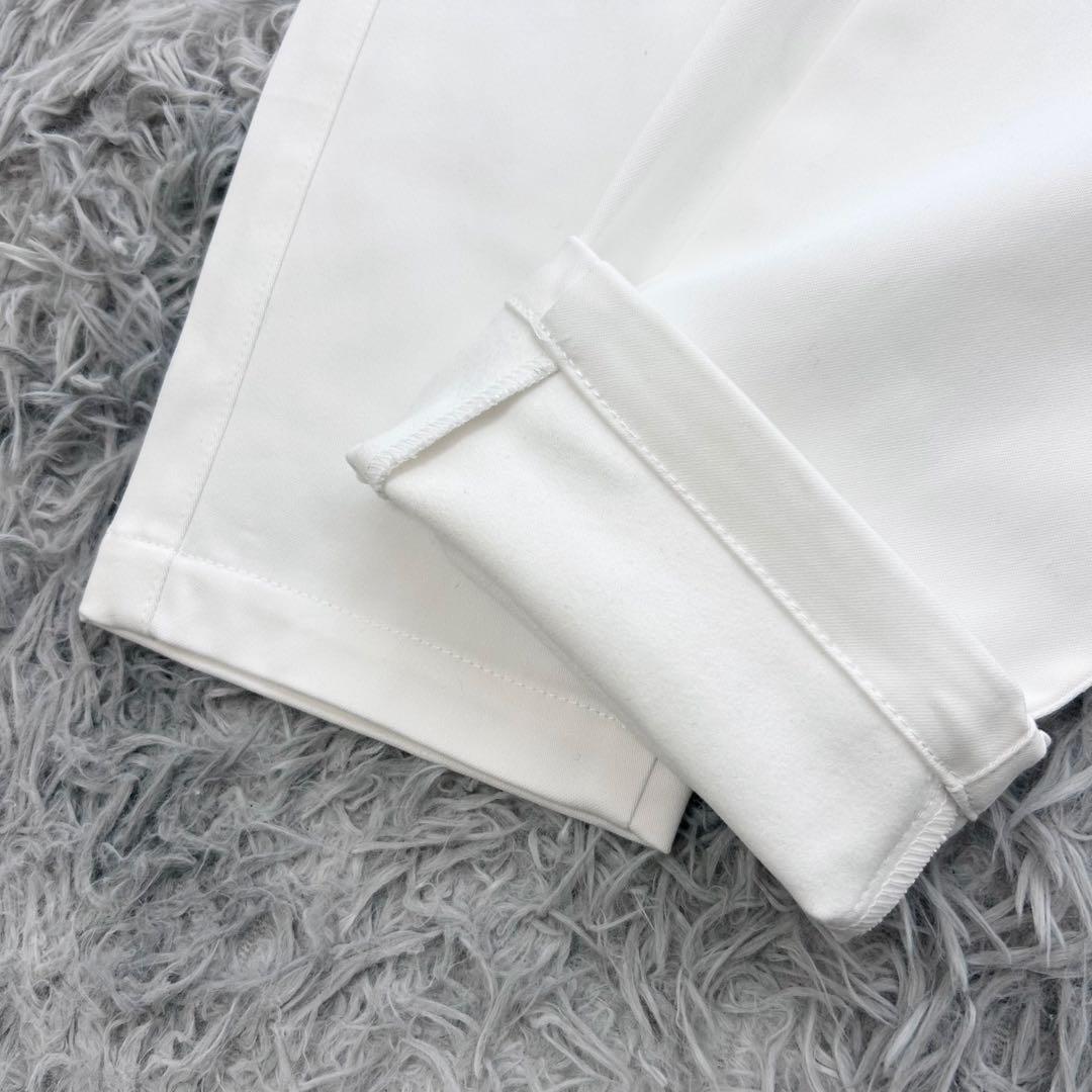 新品　ジャックバニー　パンツ　ストレッチ　裏起毛　秋冬　ホワイト　サイズ2