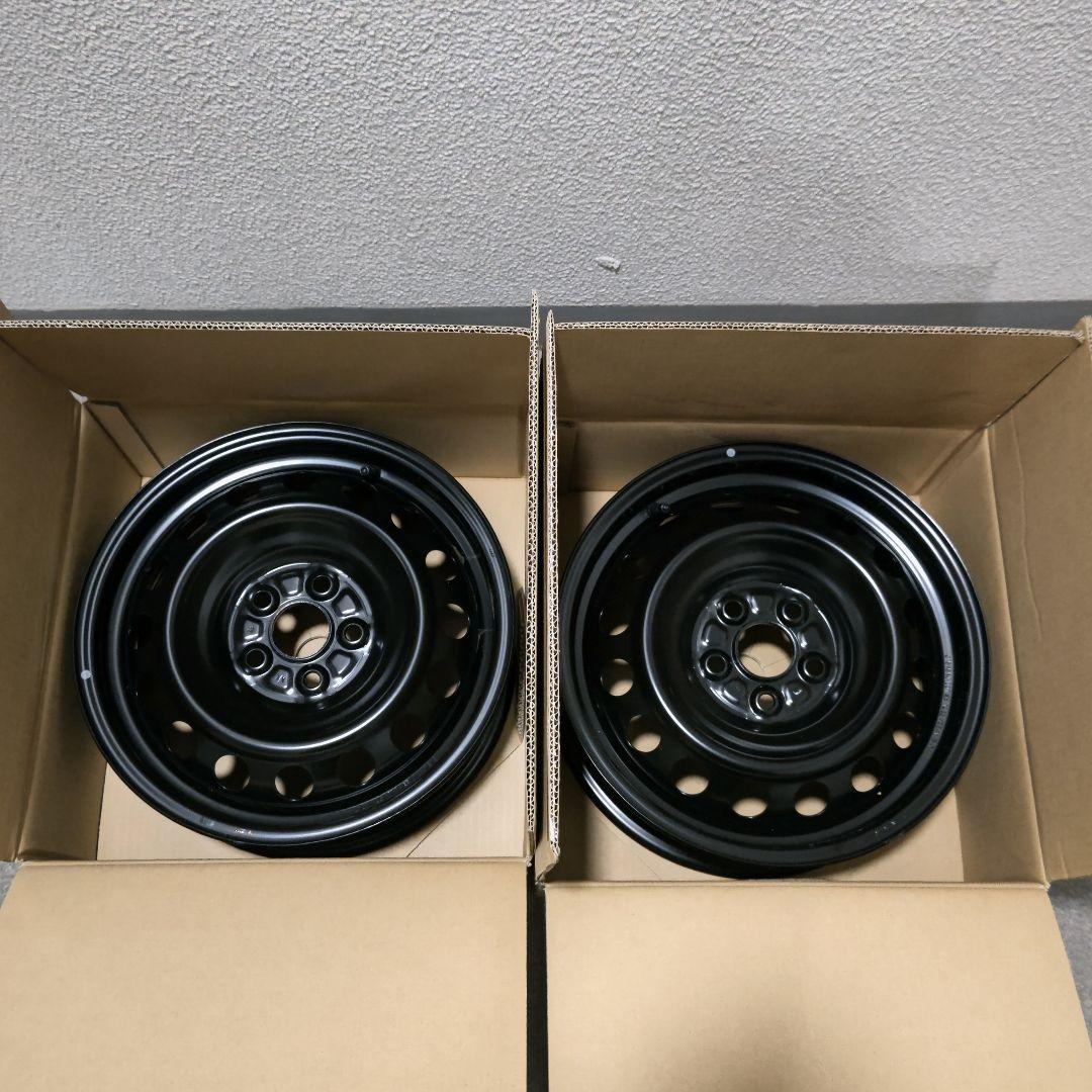 ②新型シエンタＺ　ホイール2本　純正スチールホイール４本　ナット付