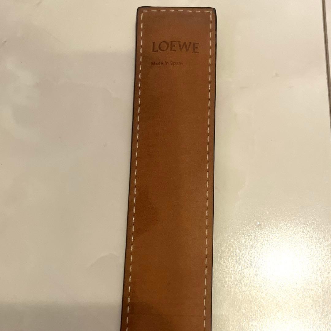 LOEWE ブラックレザーバングル 保存袋付き