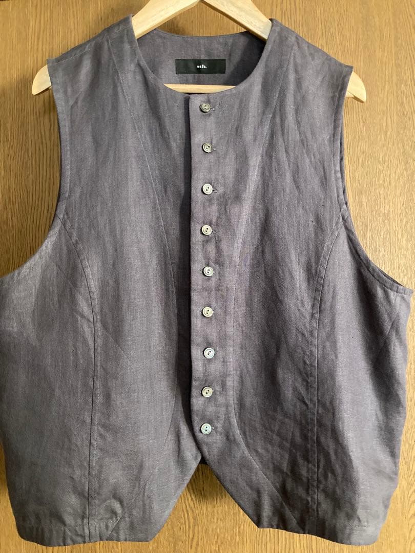 wafu. リネンベスト　ショードロン　Mサイズ